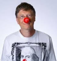 Bill Gates in Red Nose